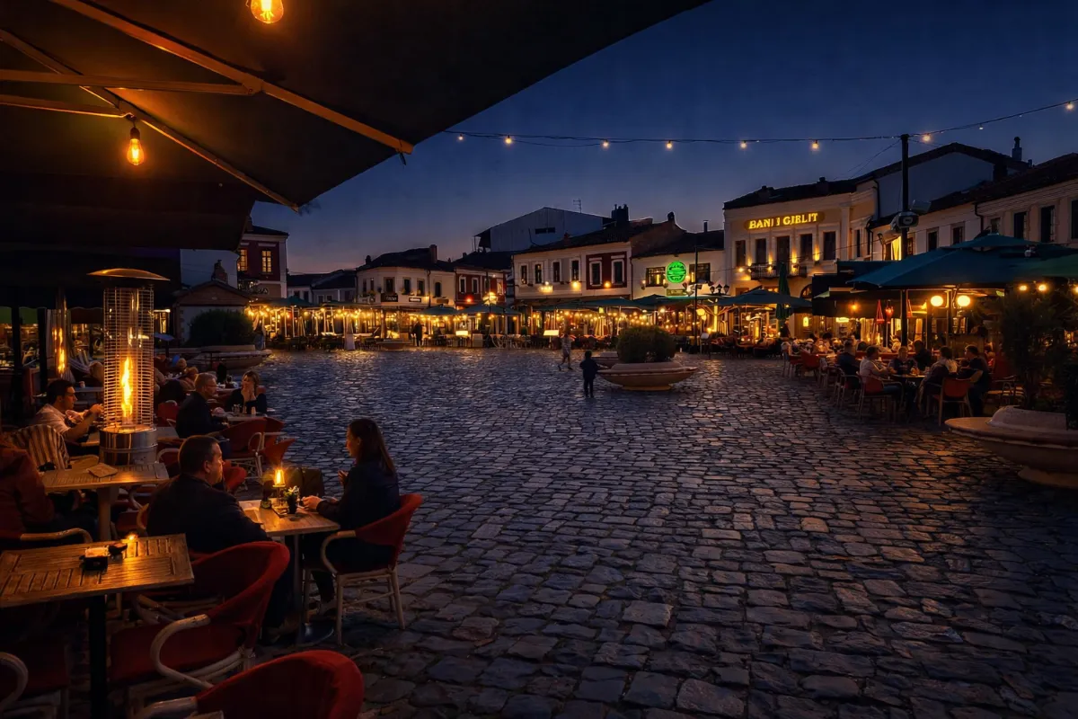 Korçë di sera