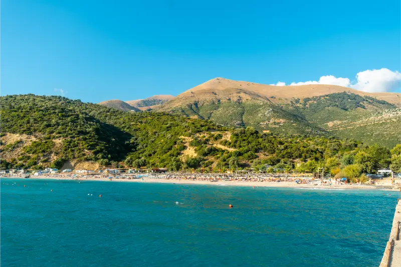 Spiaggia della Riviera albanese